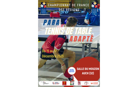 APPEL  A BENEVOLES Championnat de France adapté